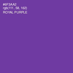 #6F3AA2 - Royal Purple Color Image
