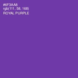 #6F3AA8 - Royal Purple Color Image