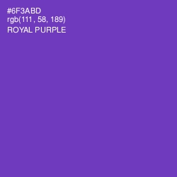 #6F3ABD - Royal Purple Color Image