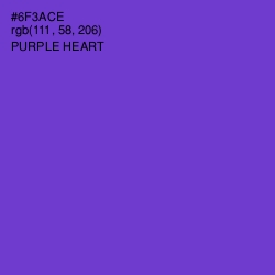 #6F3ACE - Purple Heart Color Image