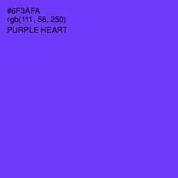 #6F3AFA - Purple Heart Color Image