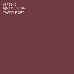 #6F3B40 - Tawny Port Color Image