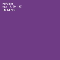 #6F3B85 - Eminence Color Image