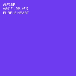 #6F3BF1 - Purple Heart Color Image
