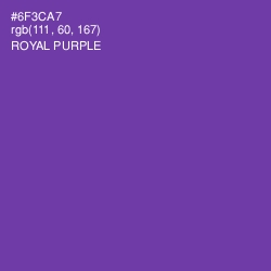 #6F3CA7 - Royal Purple Color Image