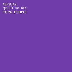 #6F3CA9 - Royal Purple Color Image