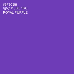 #6F3CB8 - Royal Purple Color Image