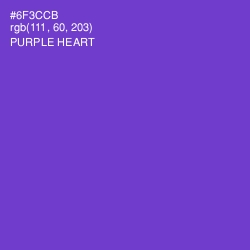 #6F3CCB - Purple Heart Color Image