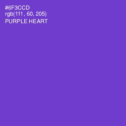 #6F3CCD - Purple Heart Color Image