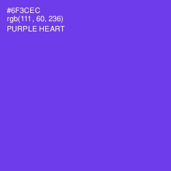 #6F3CEC - Purple Heart Color Image