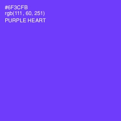 #6F3CFB - Purple Heart Color Image