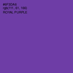 #6F3DA6 - Royal Purple Color Image