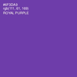 #6F3DA9 - Royal Purple Color Image