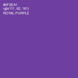 #6F3EA1 - Royal Purple Color Image