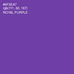 #6F3EA7 - Royal Purple Color Image