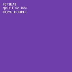 #6F3EA8 - Royal Purple Color Image