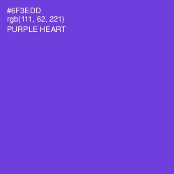 #6F3EDD - Purple Heart Color Image