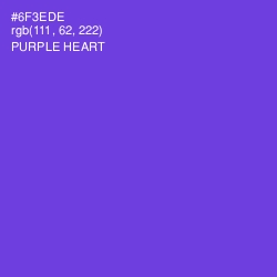 #6F3EDE - Purple Heart Color Image