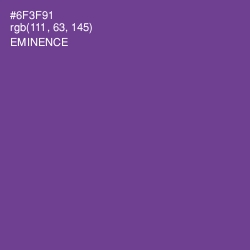 #6F3F91 - Eminence Color Image