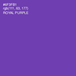 #6F3FB1 - Royal Purple Color Image