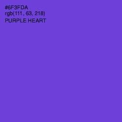 #6F3FDA - Purple Heart Color Image