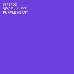 #6F3FDD - Purple Heart Color Image