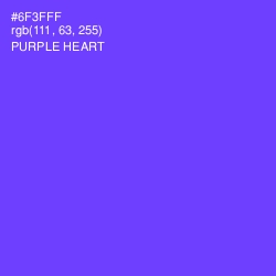 #6F3FFF - Purple Heart Color Image