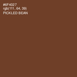 #6F4027 - Pickled Bean Color Image