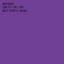 #6F4095 - Butterfly Bush Color Image