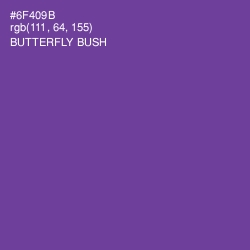 #6F409B - Butterfly Bush Color Image