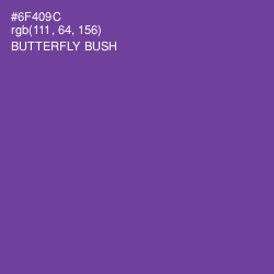 #6F409C - Butterfly Bush Color Image