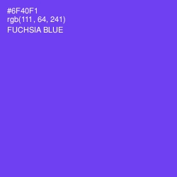 #6F40F1 - Fuchsia Blue Color Image