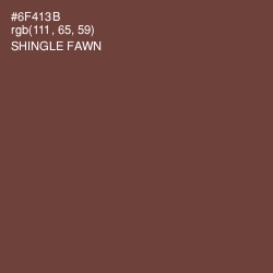#6F413B - Shingle Fawn Color Image