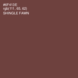 #6F413E - Shingle Fawn Color Image