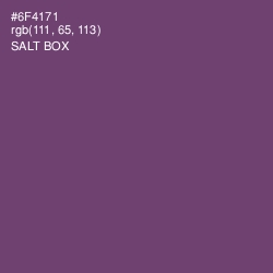 #6F4171 - Salt Box Color Image