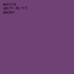 #6F4175 - Smoky Color Image