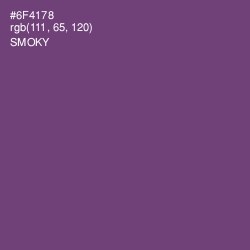 #6F4178 - Smoky Color Image