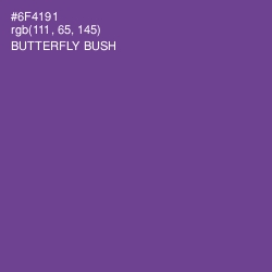 #6F4191 - Butterfly Bush Color Image