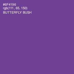 #6F4196 - Butterfly Bush Color Image