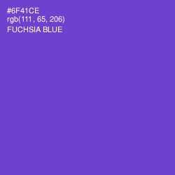 #6F41CE - Fuchsia Blue Color Image