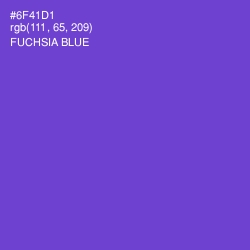 #6F41D1 - Fuchsia Blue Color Image