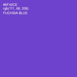 #6F42CE - Fuchsia Blue Color Image