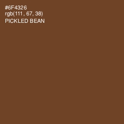 #6F4326 - Pickled Bean Color Image