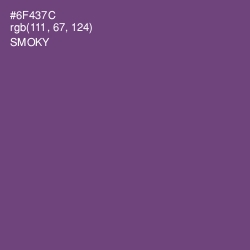 #6F437C - Smoky Color Image
