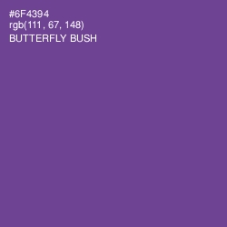 #6F4394 - Butterfly Bush Color Image