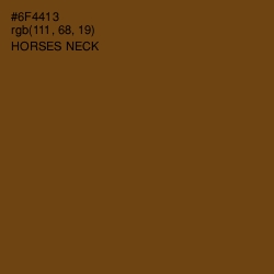 #6F4413 - Horses Neck Color Image