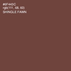 #6F443C - Shingle Fawn Color Image