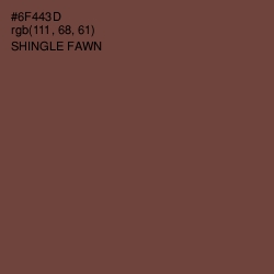 #6F443D - Shingle Fawn Color Image