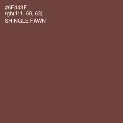 #6F443F - Shingle Fawn Color Image