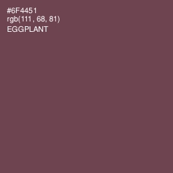 #6F4451 - Eggplant Color Image